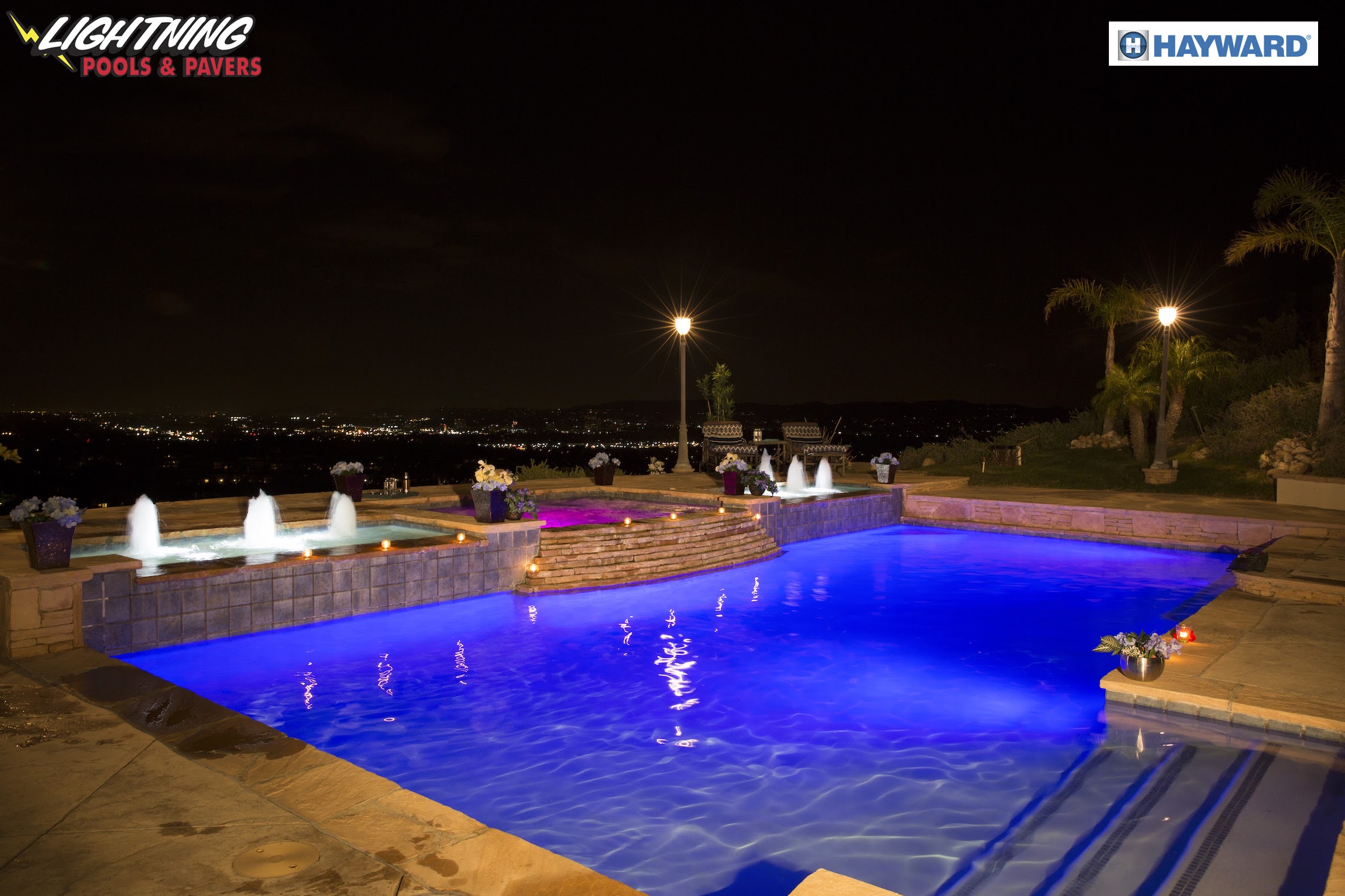 How about this stunning Hayward night shot? - Lightning Pools & Pavers: Swimming  Pool Installation, Resurfacing, Remodeling | Pinellas County FL